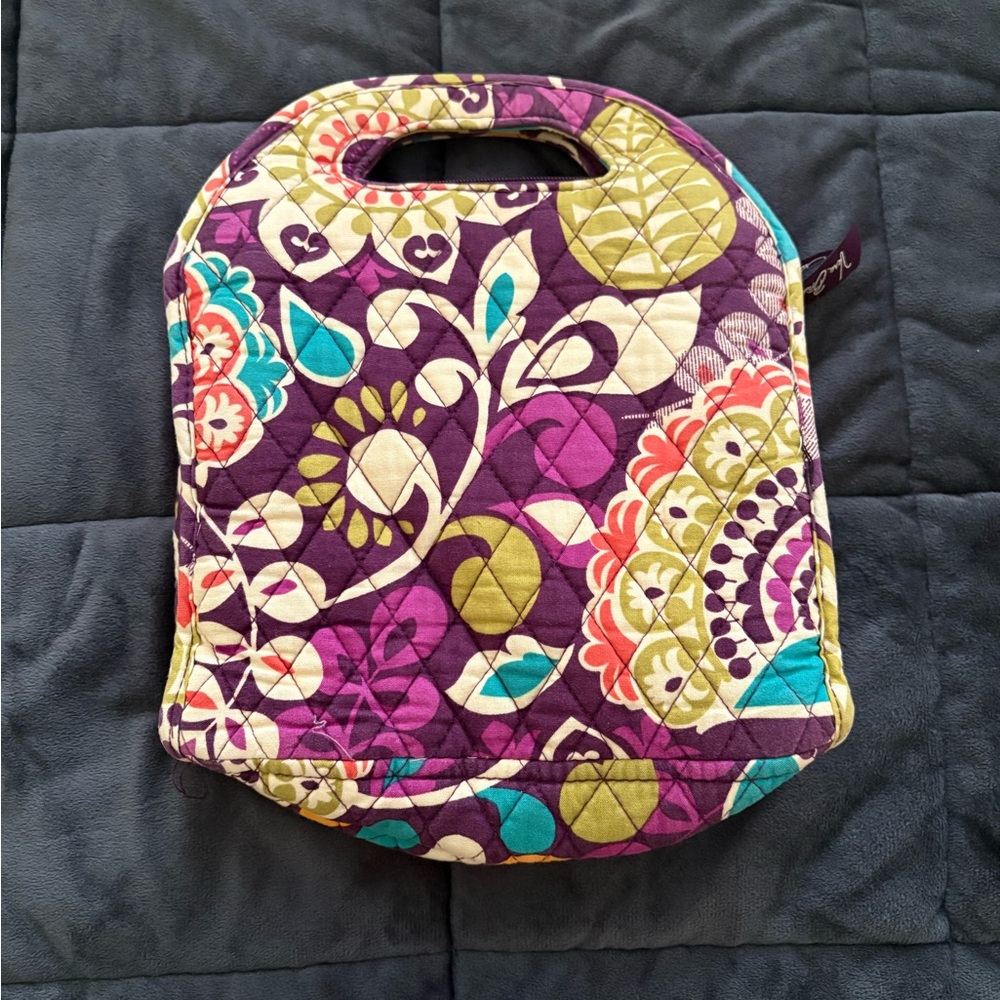 Vera Bradley Purple Floral Cosmetic Bag